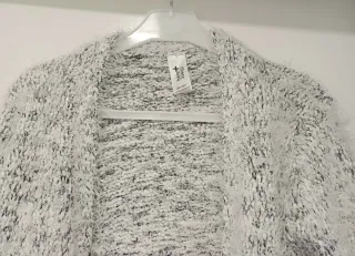 Cárdigan largo de manga larga