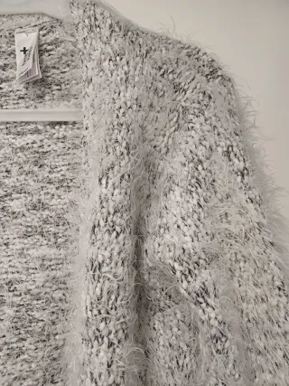 Cárdigan largo de manga larga