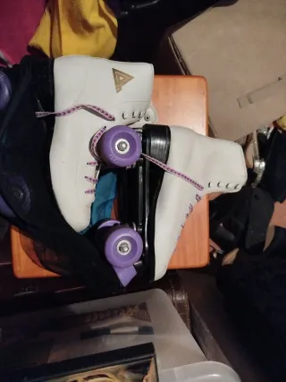 Patines Bota Blancos con Bolsa