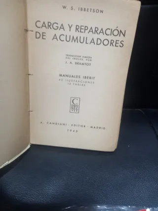 Carga y reparacion de acumuladores