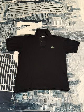 Polo Lacoste Negro Talla S Original