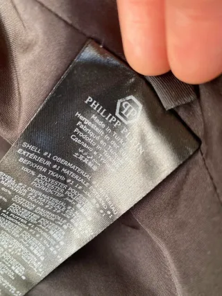 Giacca Philipp Plein nera con cappuccio