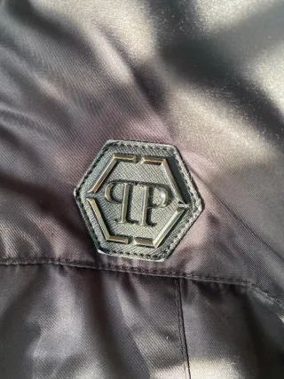 Giacca Philipp Plein nera con cappuccio