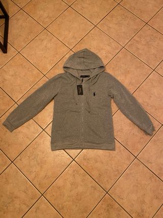 Felpa Polo Ralph Lauren grigia con cartellino