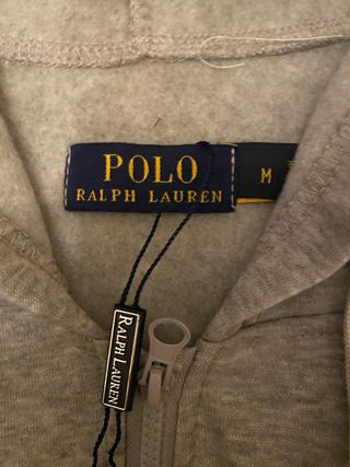 Felpa Polo Ralph Lauren grigia con cartellino
