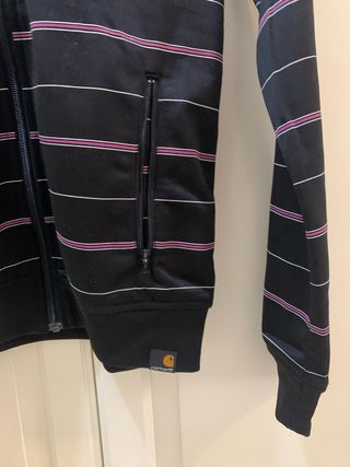 Chaqueta Carhartt Talla S Rayas Rosas Negra