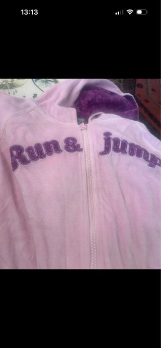 Chándal terciopelo rosa Talla S