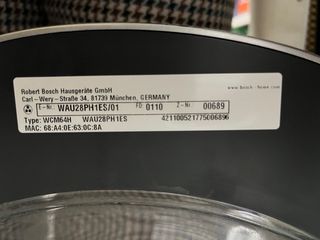 Lavadora Bosch Serie 6 - 9kg, 1400 rpm