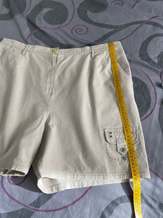 Falda Pantalón Beige Talla 6