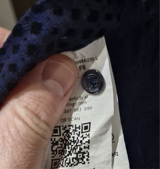 Camisa Etro Paisley Azul y Negra Talla M