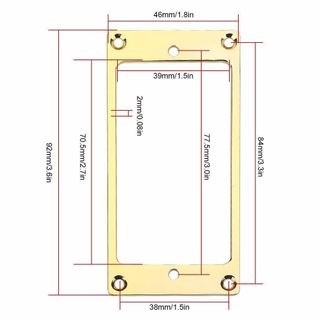 2 Marcos para guitarra pastillas Humbucker metal