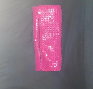 Bolso de fiesta rosa y negro