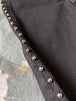 Jeans Zara neri con borchie taglia 36