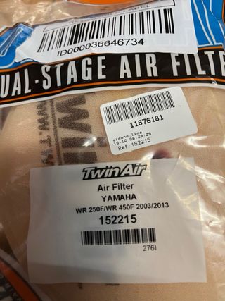 Filtro Aire Twin Air Yamaha WR 250/450 Nuevo