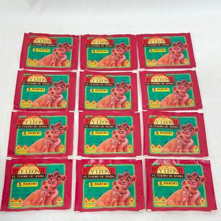 12 sobres Panini Rey León II El Tesoro de Simba