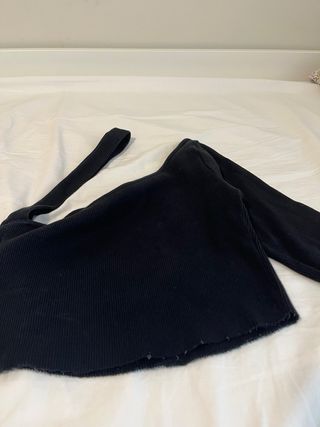 Top asimétrico Nicoli negro