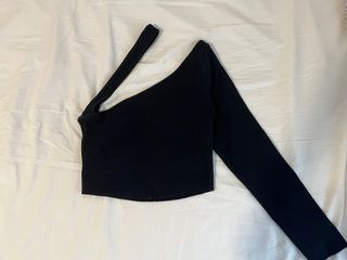 Top asimétrico Nicoli negro