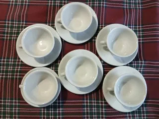 Set 6 Tazze da Tè Richard Ginori con Piattino