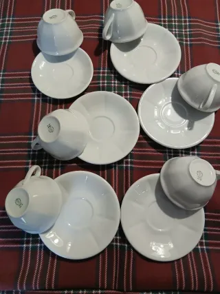 Set 6 Tazze da Tè Richard Ginori con Piattino