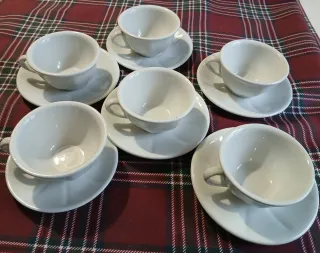 Set 6 Tazze da Tè Richard Ginori con Piattino