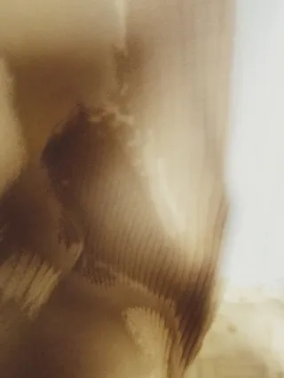 Vestido marrón de canalé