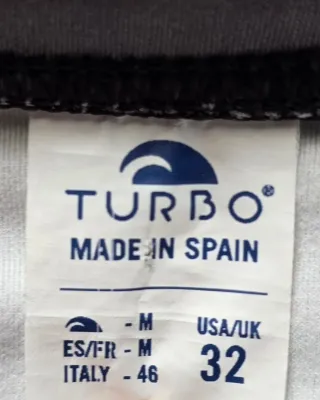 Bañador slip Turbo gris plateado talla M