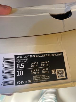 Nike Dunk Low April, talla 42