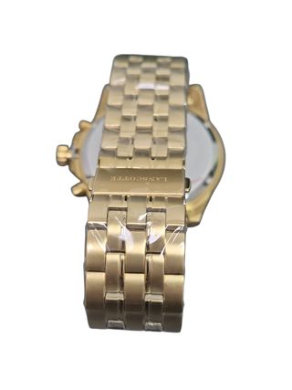 Reloj Lanscotte Dorado Cronógrafo Azul