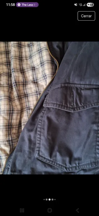 Cazadora Springfield Talla L Azul Marino