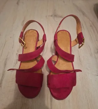 Zapatos de tacón rosa talla 36