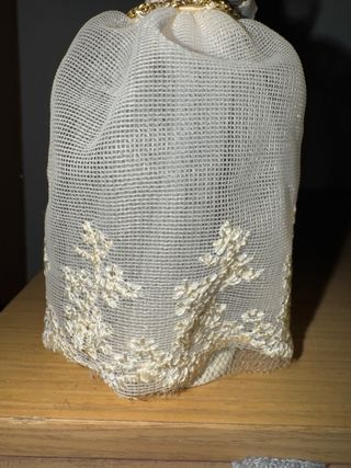 Soporte Joyas Maniquí Blanco y Dorado