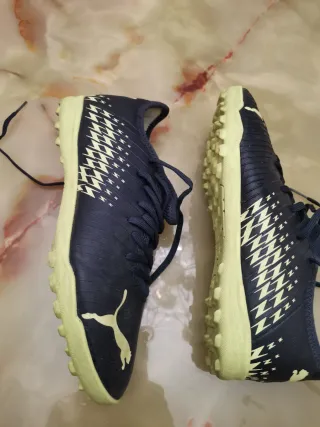 Scarpe calcetto Puma blu/giallo