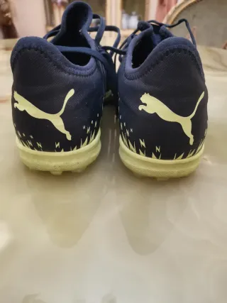 Scarpe calcetto Puma blu/giallo