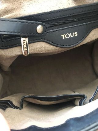 Mochila Tous Piel Negra + Bolso REGALO