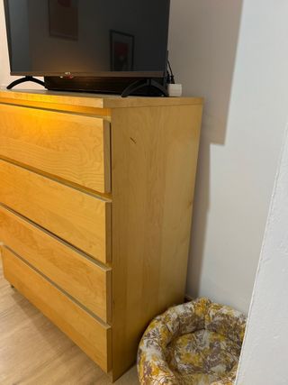 Cómoda Cajonera MALM Ikea Madera