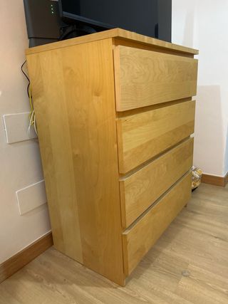 Cómoda Cajonera MALM Ikea Madera
