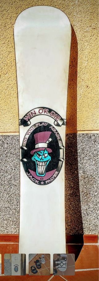 Tabla Snowboard más tres fijaciones