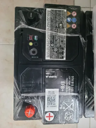 Baterías 70amperios agm o efb con 700 de arranque