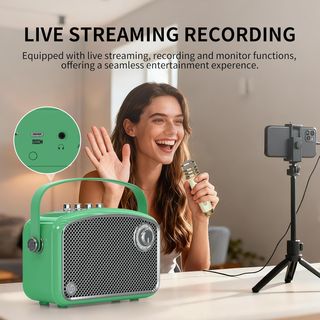 Karaoke Bluetooth 120 W verde NUEVO