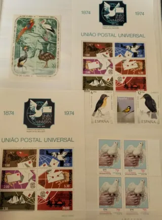 Aves 35 Hojas Bloque+118 Sellos Nuevos MNH