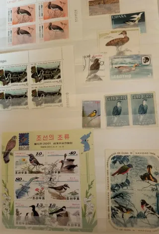 Aves 35 Hojas Bloque+118 Sellos Nuevos MNH