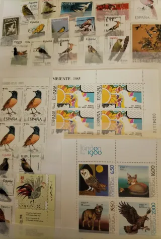 Aves 35 Hojas Bloque+118 Sellos Nuevos MNH