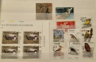 Aves 35 Hojas Bloque+118 Sellos Nuevos MNH