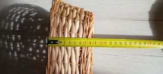 2 cestini ovali in vimini