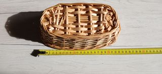 2 cestini ovali in vimini