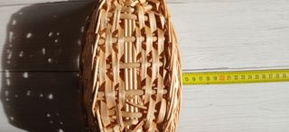 2 cestini ovali in vimini