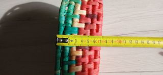 2 cestini ovali in vimini