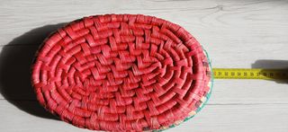 2 cestini ovali in vimini