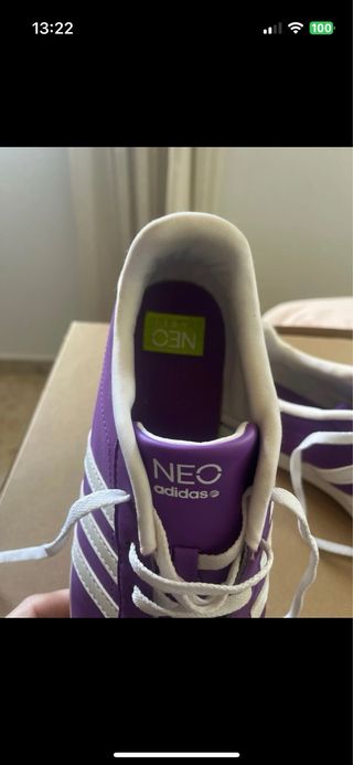 Zapatillas Adidas Neo Moradas Talla 40