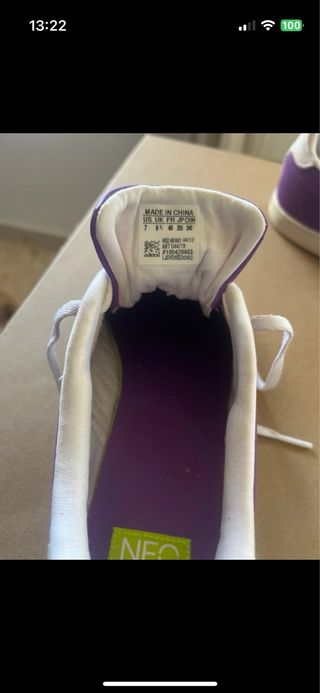 Zapatillas Adidas Neo Moradas Talla 40